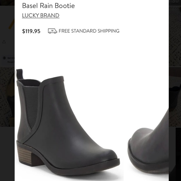 Lucky Brand Rubber Rain Bootie - Picture 5 of 5
